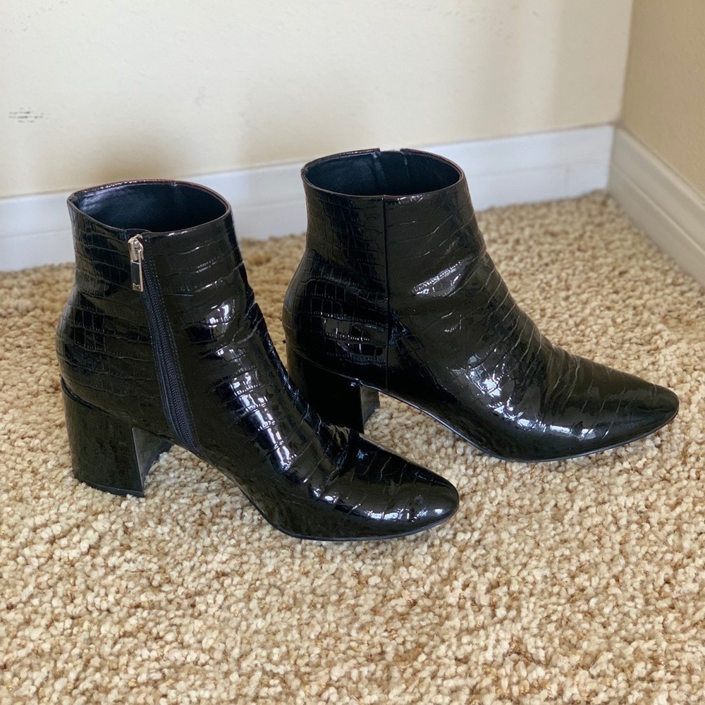 Marc Fisher LTD croc booties